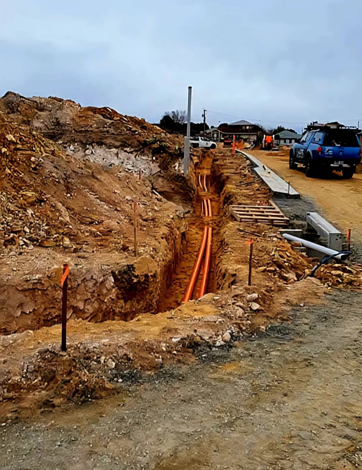 Underground network construction
