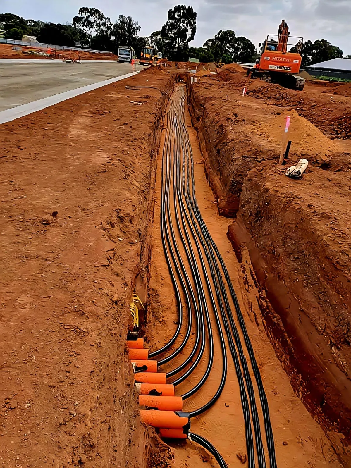 Underground cable installation